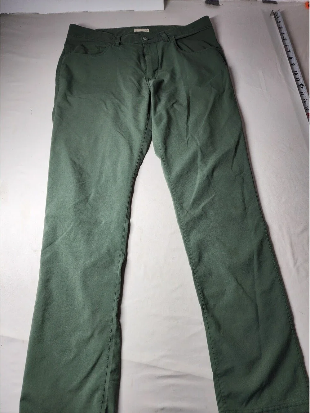 Tasc Men's Motion Pants 34x32 Green Straight Leg